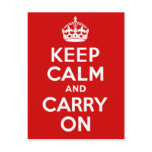 Keep Calm and Carry On postcards