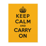Keep Calm And Carry On postcards