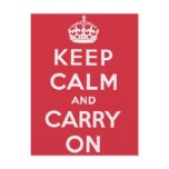 Keep Calm And Carry On postcards