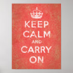 Keep Calm and Carry On Poster