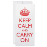 Keep Calm and Carry On rack cards