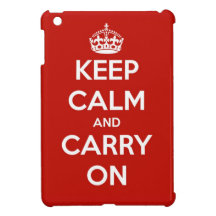 Keep Calm and Carry On Red iPad Mini Case