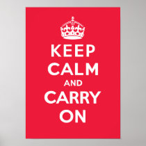 Keep Calm and Carry On_RED Print