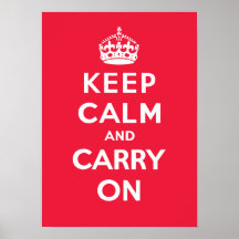 Keep Calm and Carry On_RED Print