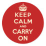 Keep Calm And Carry On Stickers