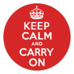 Keep Calm and Carry On stickers