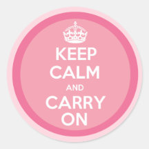 Keep Calm and Carry On Sticker