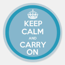 Keep Calm and Carry On Stickers