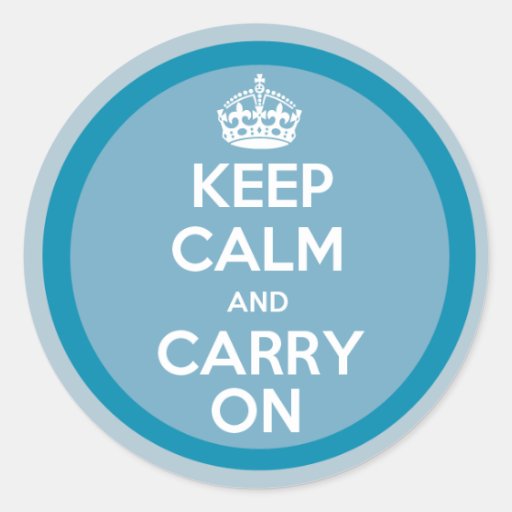 Keep Calm and Carry On Stickers