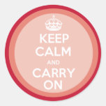 Keep Calm and Carry On Stickers