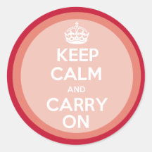 Keep Calm and Carry On Stickers