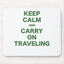 Keep Calm and Carry On Traveling Mouse Pads