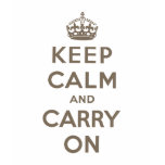 Keep Calm And Carry On t-shirts