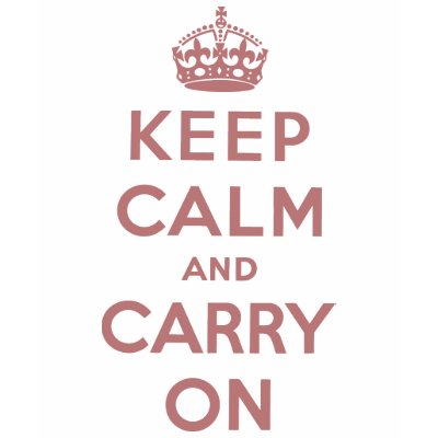 Keep Calm And Carry On T-shirt by vintage_poster