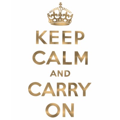 Keep Calm And Carry On Tshirts by vintage_poster