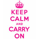 Keep Calm And Carry On t-shirts