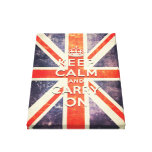 keep calm and carry on vintage Union Jack flag Stretched Canvas Print