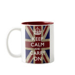 Keep Calm and Carry On with the Union Jack mugs