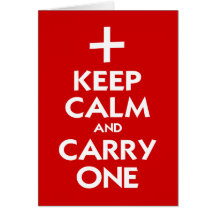 Keep Calm and Carry One Cards