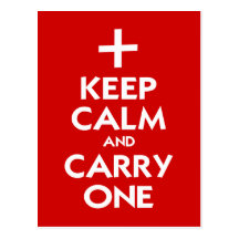 Keep Calm and Carry One Postcard