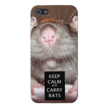 keep calm and carry rats iPhone 5 case