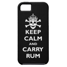 Keep Calm and Carry Rum iPhone 5 Cases