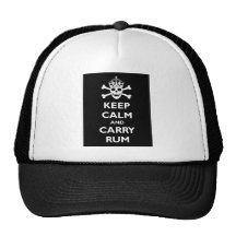 Keep Calm and Carry Rum Mesh Hats