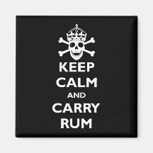 Keep Calm and Carry Rum Refrigerator Magnet
