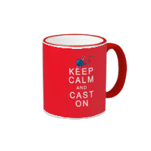 Keep Calm and Cast On Knitting Tshirt or Gift Coffee Mug