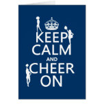 Keep Calm and Cheer On (cheerleaders)(any colour) Cards
