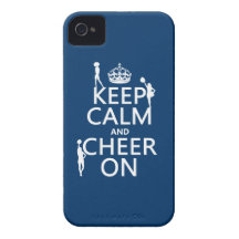 Keep Calm and Cheer On (cheerleaders)(any colour) iPhone 4 Covers