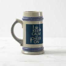 Keep Calm and Cheer On (cheerleaders)(any colour) Mugs