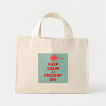 Keep Calm and Crochet On Gifts Canvas Bag