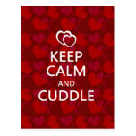 Keep Calm and Cuddle Post Card