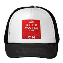 Keep Calm and Cycle on British Cycling Mesh Hat