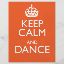 KEEP CALM AND DANCE FLYER DESIGN