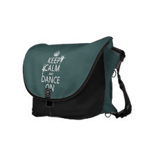 Keep Calm and Dance On (ballet) (all colours) Messenger Bags