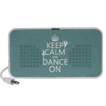 Keep Calm and Dance On (ballet) (all colours) Notebook Speakers