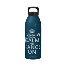 Keep Calm and Dance On (ballet) (all colours) Water Bottle