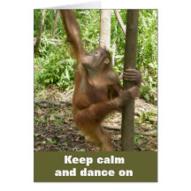 Keep Calm and Dance On Greeting Card