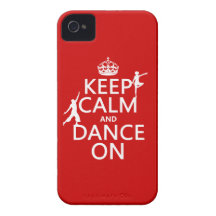 Keep Calm and Dance On (in all colours) iPhone 4 Case-Mate Case