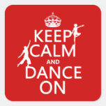 Keep Calm and Dance On (in all colours) Stickers