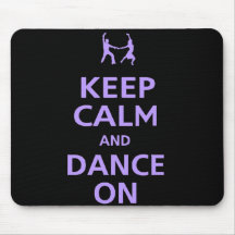 keep calm and Dance on music song party ballot par Mouse Pad