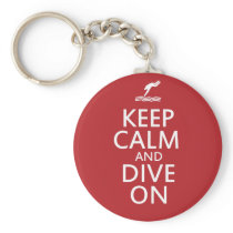 Keep Calm and Dive on keychains