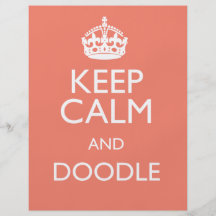 KEEP CALM AND DOODLE FLYER DESIGN