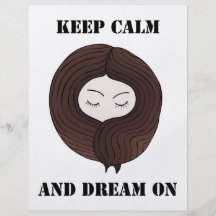 Keep Calm And Dream On Personalised Flyer