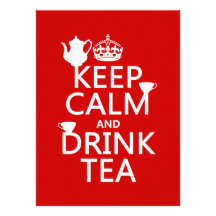 Keep Calm and Drink Tea - All Colours Personalized Invitation