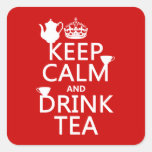 Keep Calm and Drink Tea - All Colours Sticker