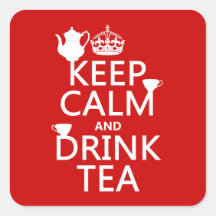 Keep Calm and Drink Tea - All Colours Sticker