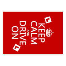 Keep Calm and Drive on (learner) (any colour) Business Card